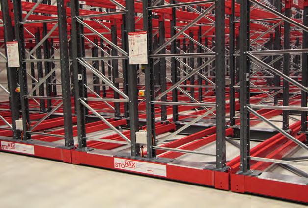RACKING SUPER-STRUCTURE The racking super-structure is essentially conventional adjustable pallet racking with minor