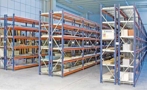 This system also makes optimal use of warehouse height, as the higher levels can be accessed mechanically by devices that lift the operator to the required height (stacker cranes or order