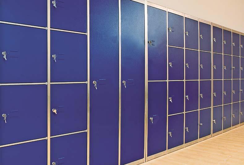 Metal lockers 3 Compact and attractive design.