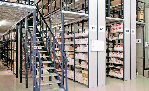 Simplos shelving 3 Manually loaded, robust and highly versatile shelving. 3 Easily assembled, excellent loading capacity and perfect stability.
