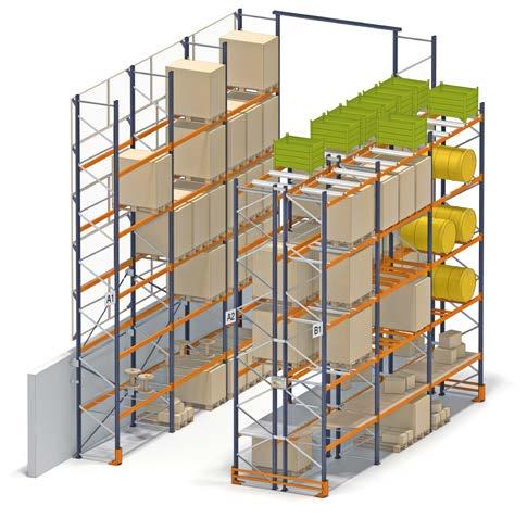 Pallet cross tie 12. Container support 13. Chipboard shelving cross tie 14. Chipboard or melamine shelf 15.