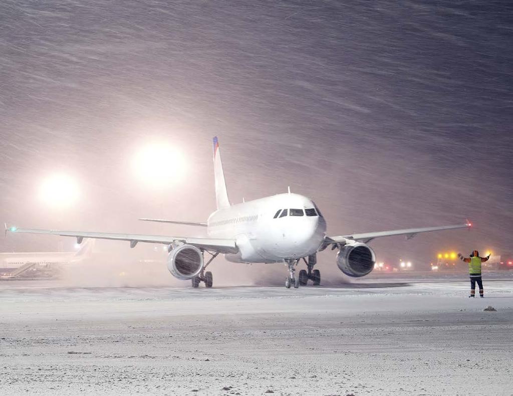 ADAPTING AVIATION TO A CHANGING CLIMATE Climate change impacts include more frequent and more adverse weather disruption, as well as sea-level rise.