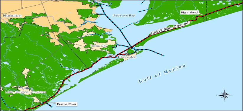 Galveston Projects: D2M2 Case Study Scope Houston Ship Channel GIWW: High Island to Brazos River RSM Placement Area Optimization and DMMP Modernization Project 1: RSM Placement Area (PA) Optimization