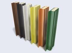 The section profile and rigid urethane insulation core to the sections are the same as in standard sections.