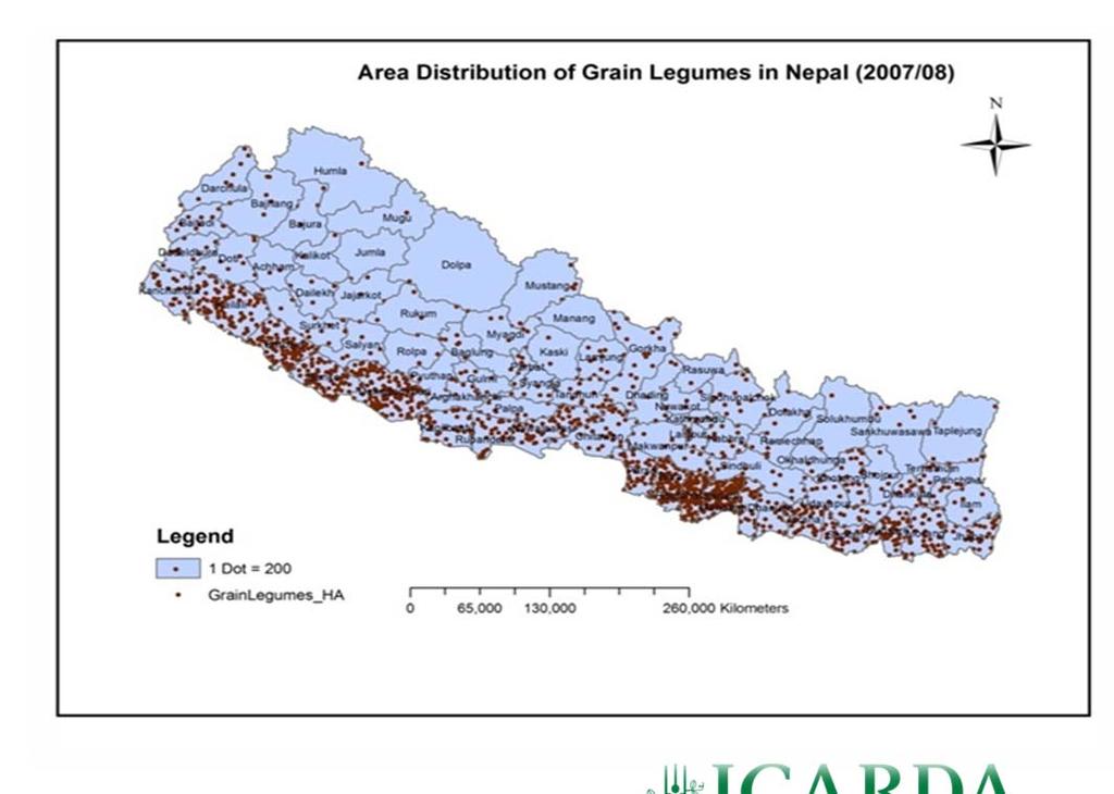 Outcome of Breeding Program: Nepal emerged as an exporter of lentil in South Asia ~60%