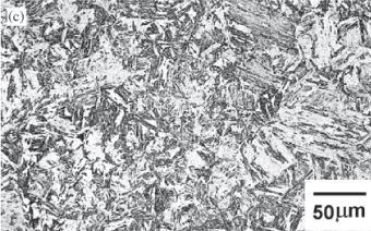 Focus on Steel Quenching and Tempering A508 Steel Etched in Nital 2% The microstructure exhibits a quite complex arrangement of different phases, in