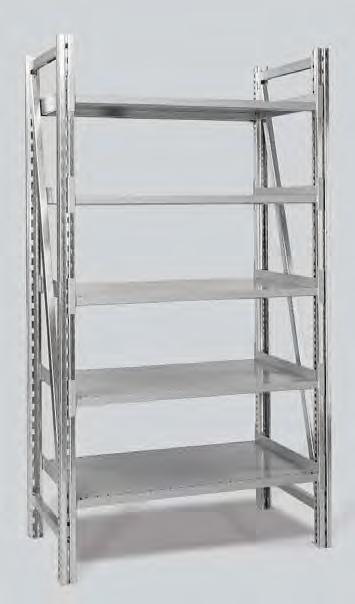 Type G (Straight Shelves) Type S (Tilted Shelves) Single-Depth On-Line Shelving Shelving specifi cally designed for