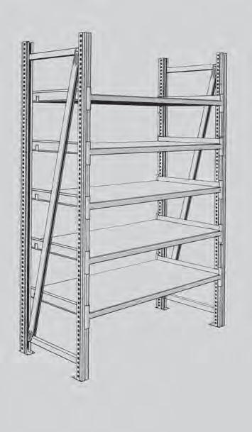 With the shelves angled at 15, workers can easily see and pick the parts they need, which new parts are supplied from