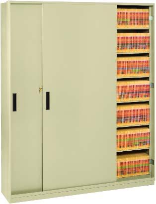 Sliding Double Door Assembly Smooth sliding doors offer lockable security** for