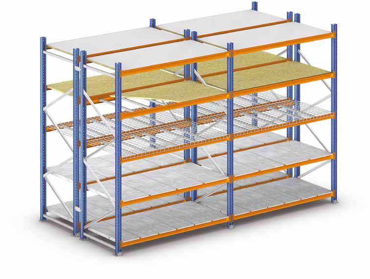 Basic structures The most commonly used modular systems are those made of beams and shelves, or of reinforced shelves.