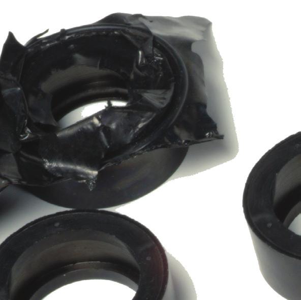 When elastomer parts are manufactured by way of injection, transfer or compression molding, a thin membrane of material, called flash, remains along the