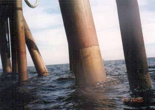 Sheathing steel columns with copper-nickel sheets in the tidal zone the solution against corrosion attack and biofouling Copper-nickel 90/10 is known to be a seawater-resistant alloy that is widely