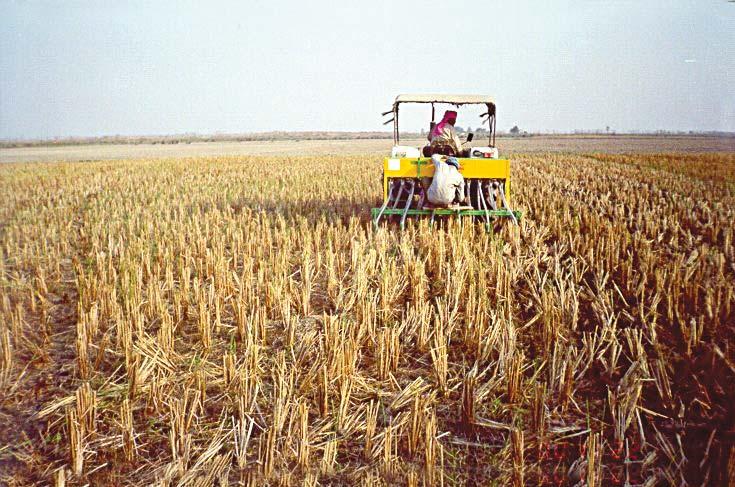 CMYK Annexure 9 A case study on changing tiage and crop estabishment methods in IGP The rice-wheat system in the northwestern part of the Indo-Gangetic Pains is highy mechanized; the eastern system