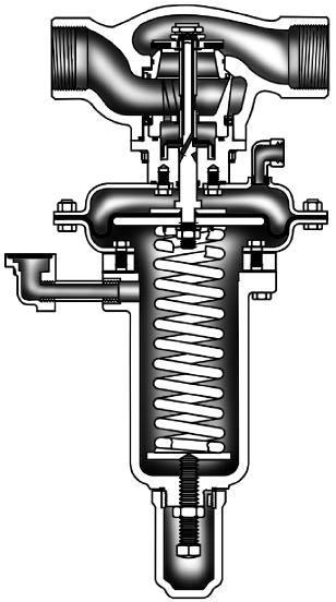 An optional restriction collar (figure 2) can be installed if wide-open capacity is too high for applications using a relief valve as overpressure protection.