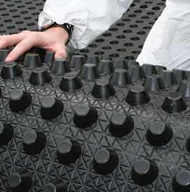 Provides a gas protection barrier. Suitable for use on contaminated floors.