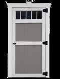00 36 3-Lite Steel Entry Door w/ Dentil Shelf $875.