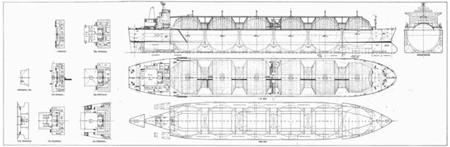Moss-Spherical LNG Tanker Ship