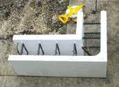 A B A FOX BLOCK HV CLIP PHASE : ROW 1 A) Vertical Fox Block HV Clips to course below B) Horizontal Fox Block HV Clips holding corner block to straight block A A 1 Footing / Slab is clean, level, and