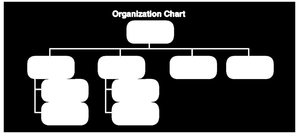 Organizational Structure Organization chart is a