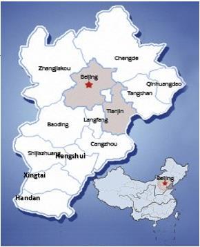 Haihe River basin in North China, with a population of 110.52 million in 2014 and covers 216 thousand square kilometers.