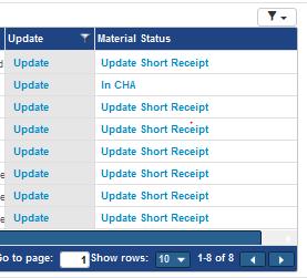 On successful update of invoice details, Invoice column will enabled with View status.