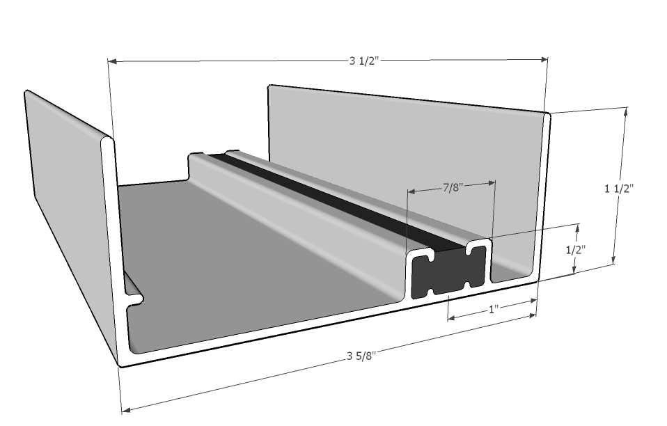 Side Wall Channel Uses Cap the top of the side walls in a shed style enclosure.