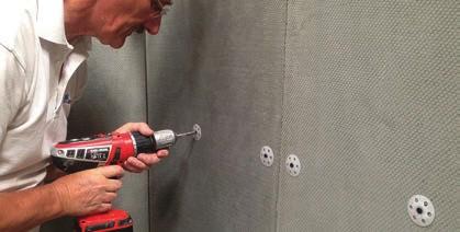 Marmox Multiboards can be applied directly to solid walls simply with screws and washers. Multiboards are an ideal way to cut down on the heat lost through solid walls.