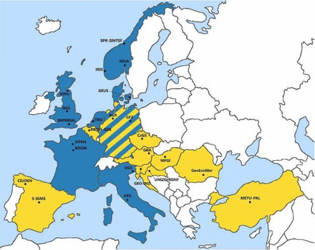 CO 2 GeoNet association CO2GeoNet expanded in 2013: Yellow: new member countries Blue: founding member countries Membership