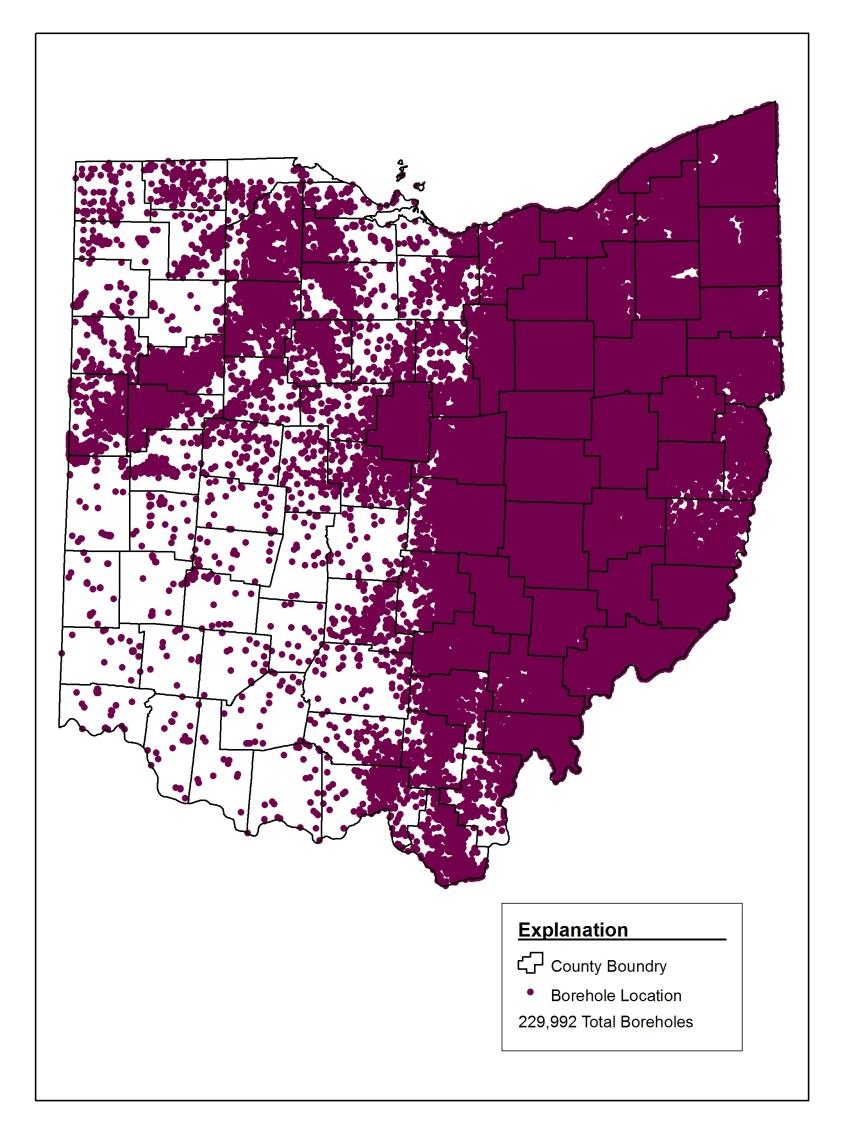 Oil and Gas Wells in Ohio 229,992 oil and gas related