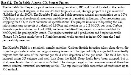 Aquifers: In Salah project (Algeria) IPCC-SRCCS 2005