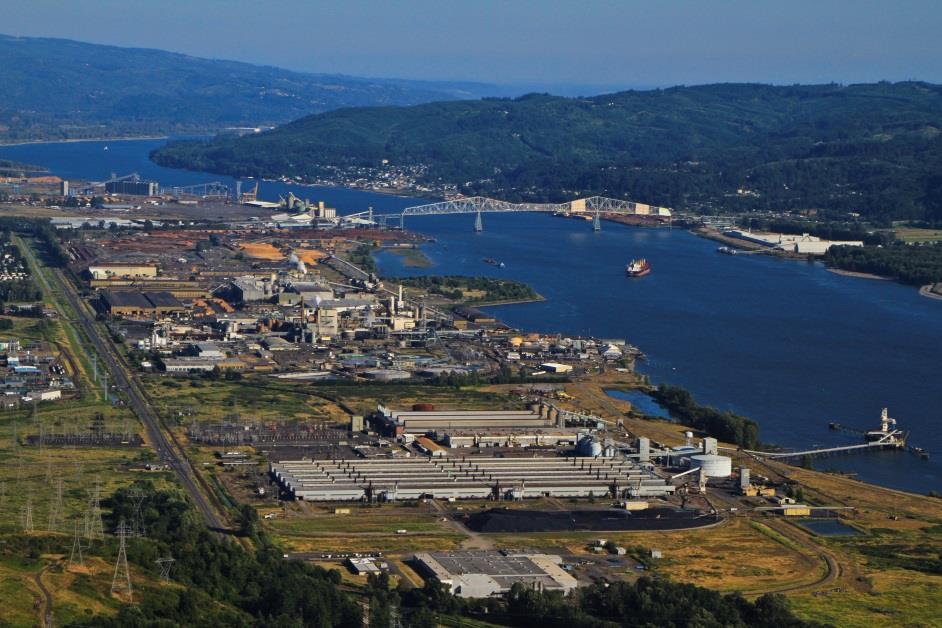 Resources Columbia River channel dredged to serve panamax vessels Rail serviced by BNSF