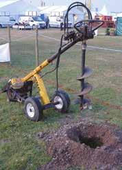 LANDSCAPING AND GARDENING. PETROL EARTH AUGER This range of augers is ideal for fencing and tree planting. The hire rate includes one auger.