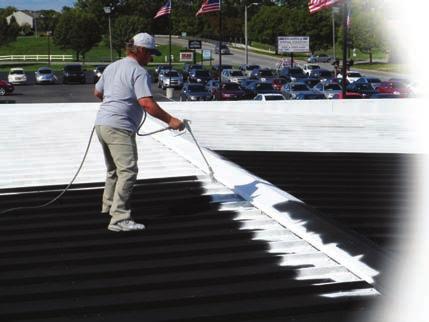 Option 1: Install a new 60 mil single-ply membrane mechanically fastened to the existing metal, requiring cover boards to be placed, and fastened down, between each standing seam and then laying a