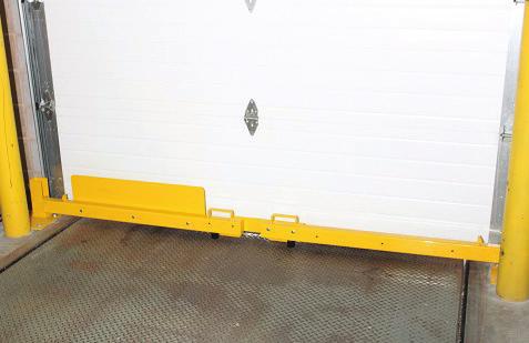 protect the bottom panel of the overhead door from the daily dings and collisions caused by pallets and rolling carts.