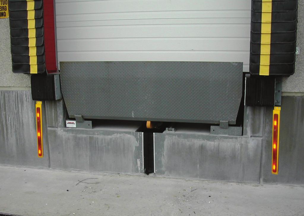 Lighting & Communication Bumper Guide Strip Reflect both sunlight and vehicle lights Installs in minutes using drive-in concrete anchors Improves visibility, making it easier for the truck driver to