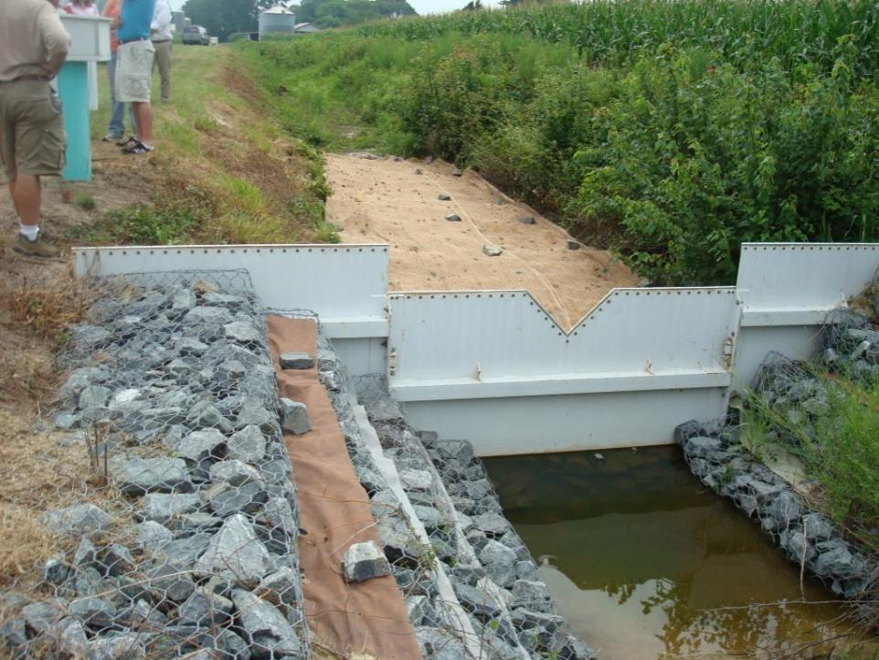 Drainage Ditch Management High P water Sorption layer with