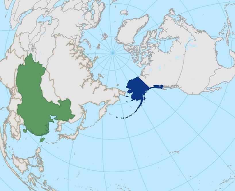 Global Positioning Alaska is China s closest and most direct source of