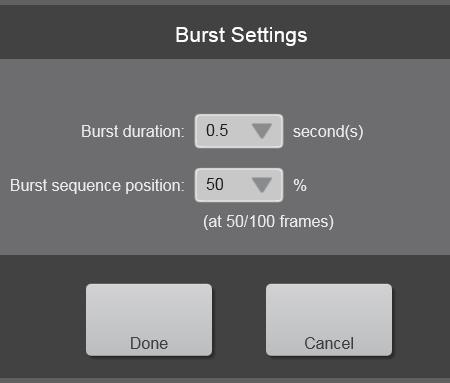 If more frames are needed, navigate to the Cineloop Mode and check Extended Buffer. This feature will extend the buffer up to 10 000 frames.