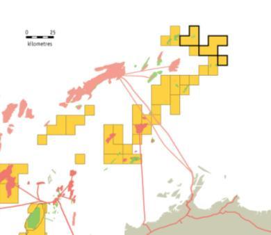 Finucane South discovery Oil discovery with quick cycle time to first production Finucane South-1 oil discovery 18 metre net oil column in excellent Angel formation reservoir sands Proximity to