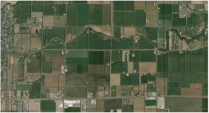 Figure 2 shows all the parcels located in eastern Merced County and within the MAGPI project boundary. Figure 3 shows an example of an aerial image with individual parcels located just west of Merced.