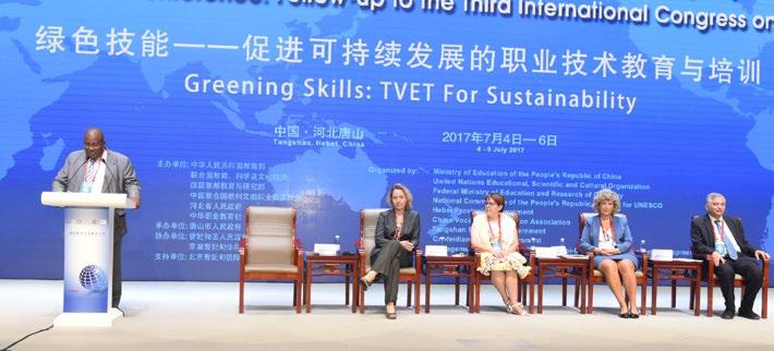 Greening skills: TVET for sustainability This parallel session shed light on wide-ranging strands of work leading to policy reforms, capacity development, establishing the implications of