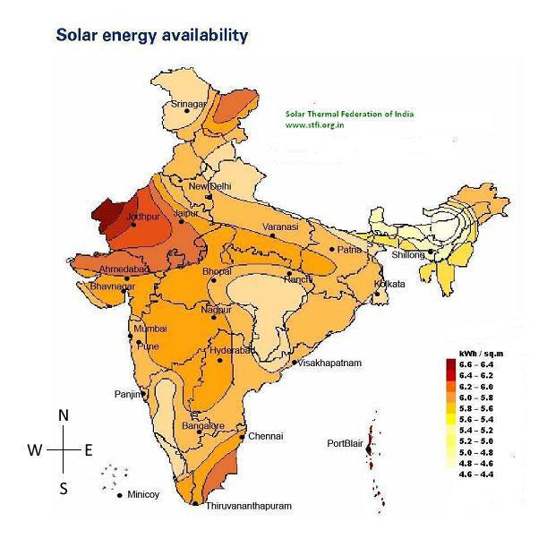 hours/year 5000 TWH/Year Unlimited scope for solar