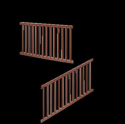 Eon Hand Rail and Stair Rail Kits Eon s hand rail and stair rail kits will enhance the beauty of your deck while providing a safe environment.
