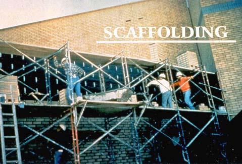 Scaffolding Fall Statistics 65% of all construction workers will use some form of a