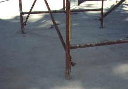 Scaffold Foundations Scaffolds must have base plates, even when setting on a concrete