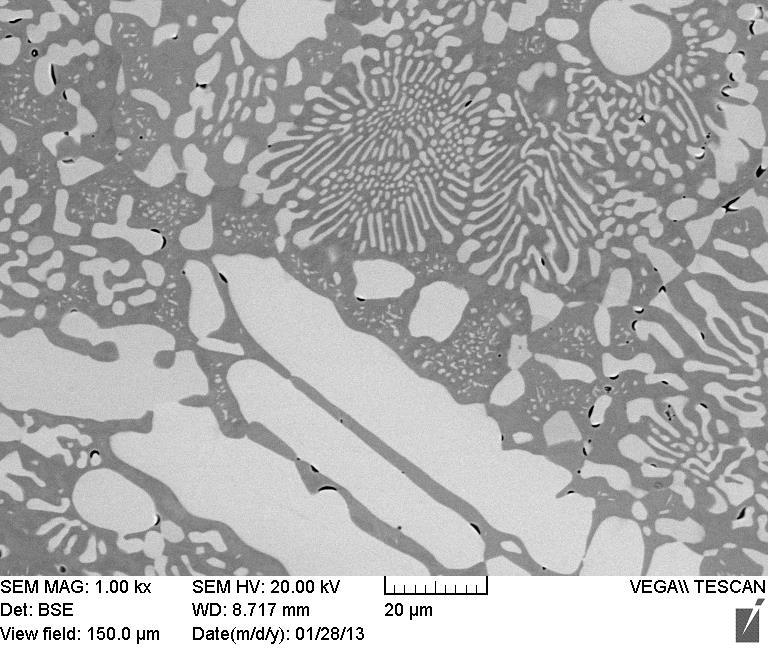 microstructure of heat-treated T-400C: (a) at