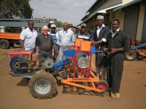 TWO WHEEL TRACTOR NEWSLETTER -OCTOBER 2013 =============================== First two prototypes of Gongli Africa 2WT row crop seed drill built at Centre for Agricultural Mechanisation and Rural