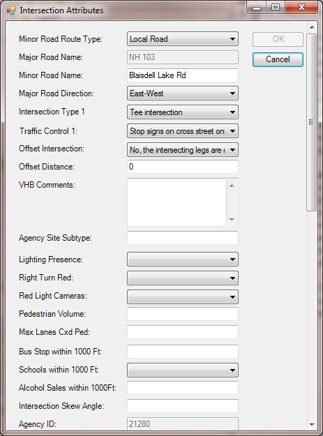 Toolbar Buttons Edit intersection or leg (Manually) create intersection from node Delete intersection