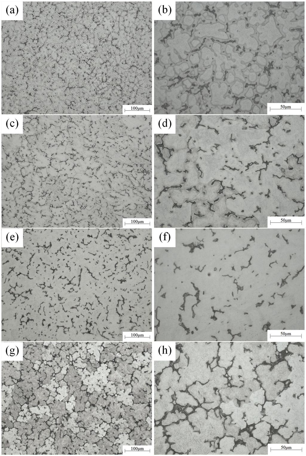 The Microstructure and Mechanical Properties of As-cast Mg-10Gd-3Y-xZn-0.6Zr (x = 0, 0.5, 1 and 2 wt%) Alloys Figure 2. The microstructures of as-cast alloys.