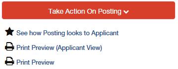 When all information is entered, you can view how the posting will look to the applicant by selecting See how Posting looks to Applicant.